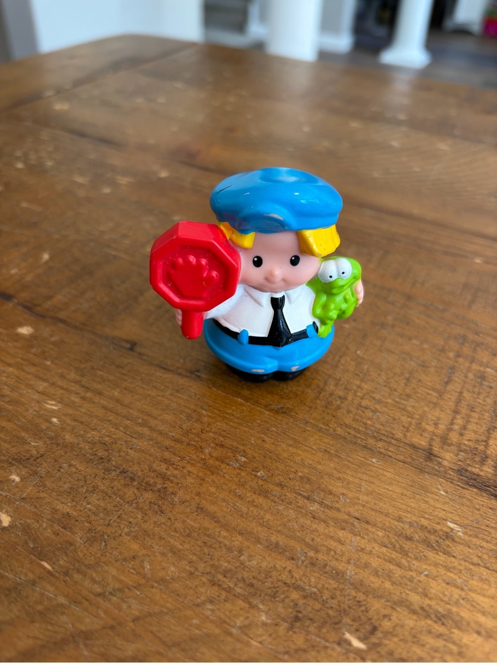 Fisher Price Little People Eddy Eddie Stop sign crossing Guard School as is